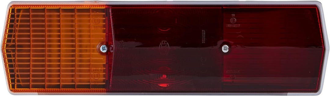 HELLA - Heckleuchte - Glühlampe - 12/24V - Anbau/geschraubt - Lichtscheibenfarbe: rot/gelb - Stecker