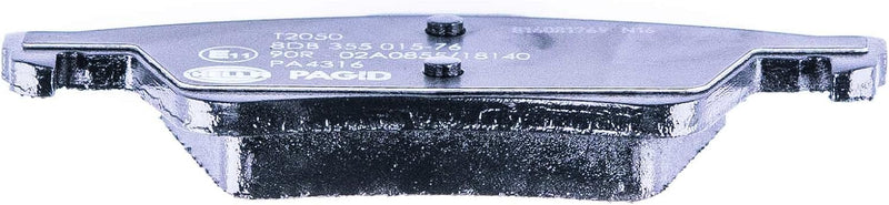 HELLA PAGID 8DB 355 015-761 Bremsbelagsatz - T2050 - Dicke/Stärke: 16.1mm - Bremssystem: Teves - nic