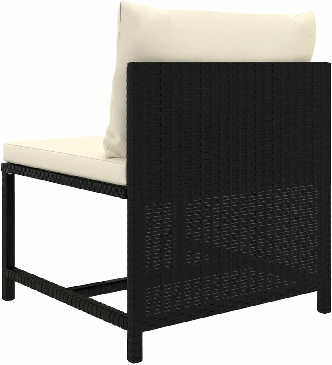Festnight Modular-Mittelsofa Ecklounge Lounge Sofa Couch mit Kissen Gartensofa Gartenmöbel Set Ratta