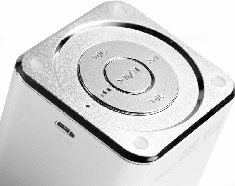 MusicMan Mini Soundstation (MP3 Player, Stereo Lautsprecher, Line In Funktion, SD/microSD Kartenslot