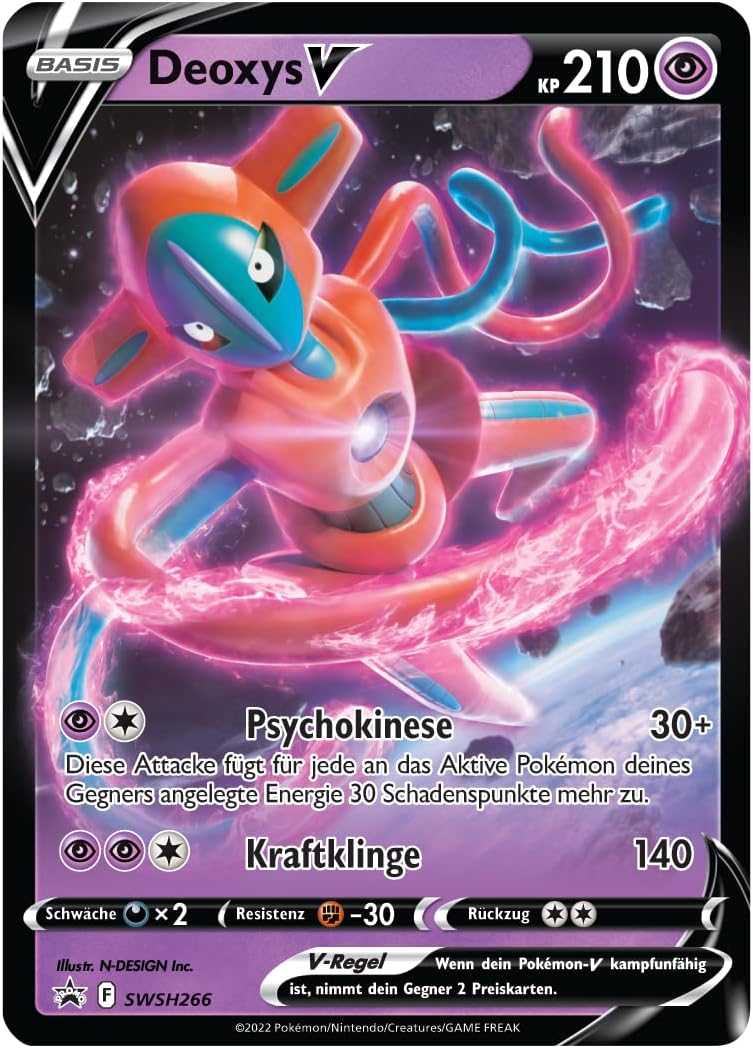 Pokémon-Sammelkartenspiel: V-Kampfdeck Zeraora vs. Deoxys (2 sofort spielbare Decks mit 60 Karten &