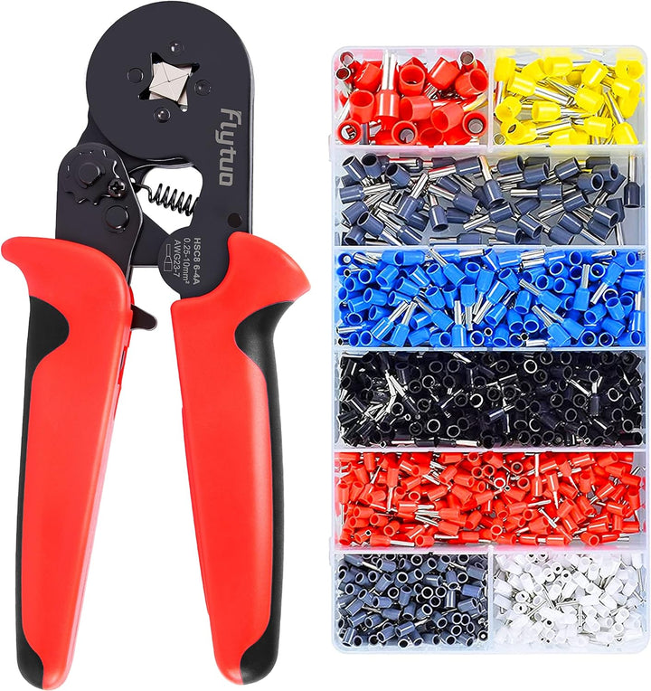 Aderendhülsenzangen-Set - Flytuo Crimpzangen Aderendhülsen Set mit 1200 Stück Aderendhülsen Tool Kit