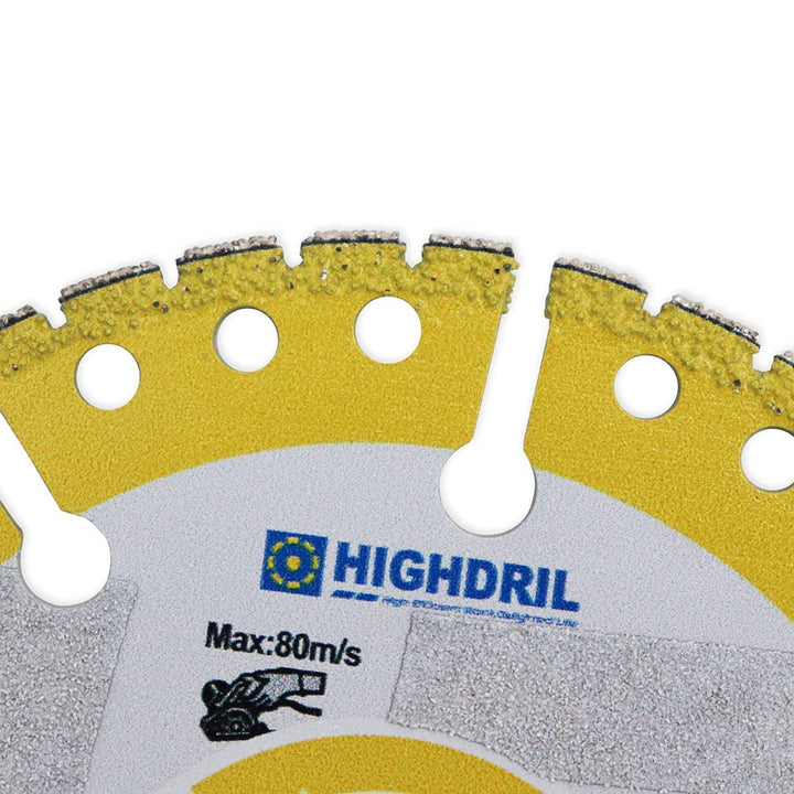 HIGHDRIL Diamant-Metalltrennscheibe - 180mm/ 7 Zoll Hochleistungs-Allzweck-Trennscheibe für Betonsta