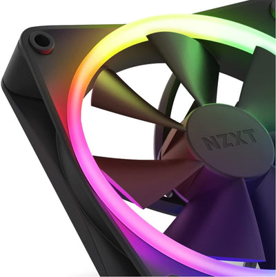 NZXT F120 RGB Fans - RF-R12SF-B1 - Erweiterte Anpassung der RGB-Beleuchtung – Flüsterleise Kühlung –