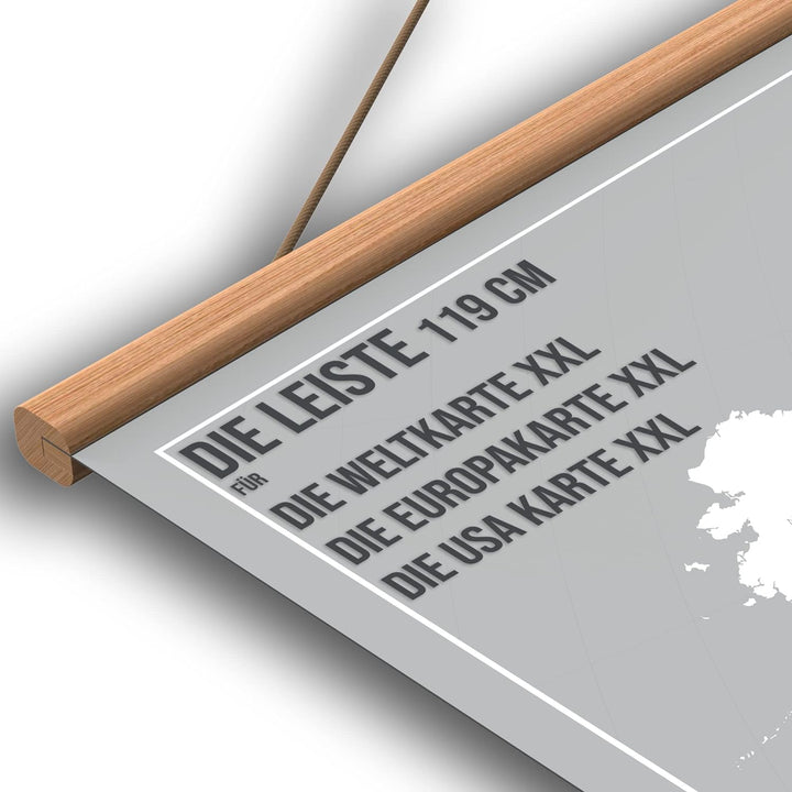 Vacentures Die Leiste - Schraubbare Klemmleiste für Magnetische Karten 119 CM 119 CM Natur, 119 CM N