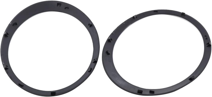 KYYET Scheinwerfer-Zierringblende für Fahrer- und Beifahrerseite, glänzend schwarz, kompatibel mit M