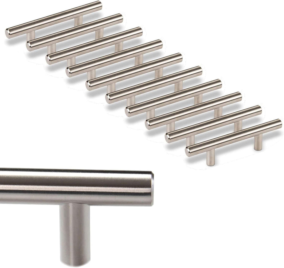 10 x SOTECH Möbelgriff G6 echt Edelstahl massiv Ø 12 mm/BA 64 mm Stangengriffe Relinggriffe BA 064 m