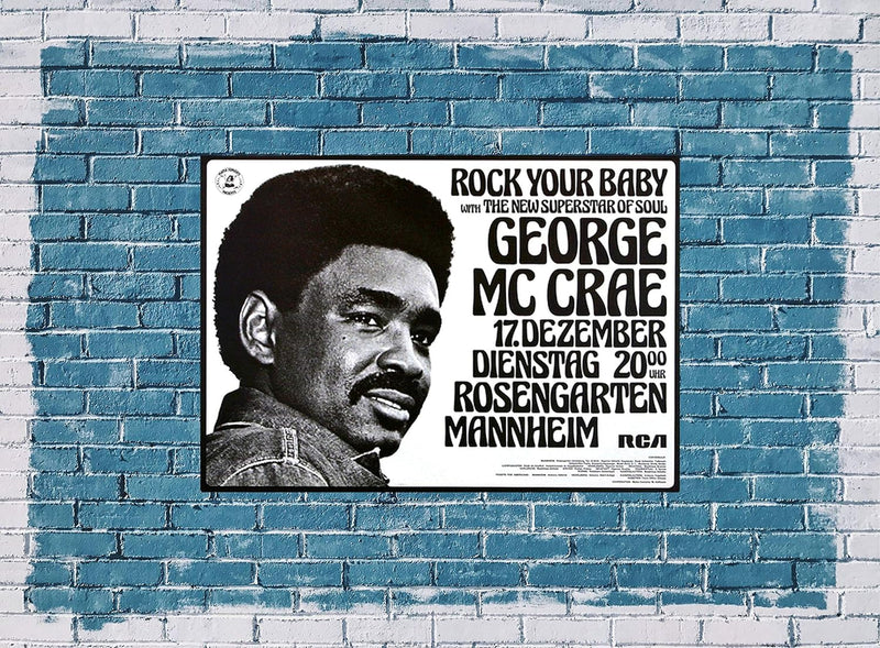 George McCrae - Rock Your Baby, Mannheim 1974 » Konzertplakat/Premium Poster | Live Konzert Veransta