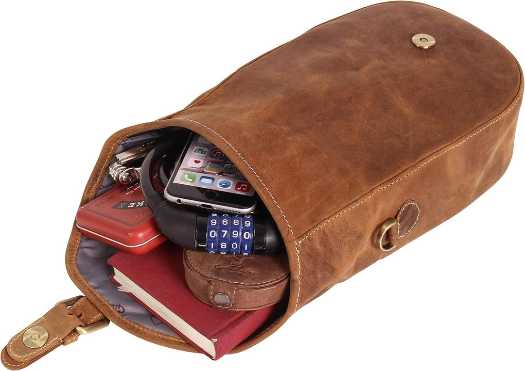 Gusti Lenkertasche Umhängetasche Félicia B.Fahrradtasche inkl. Platte Lenkertasche Umhängetasche Han