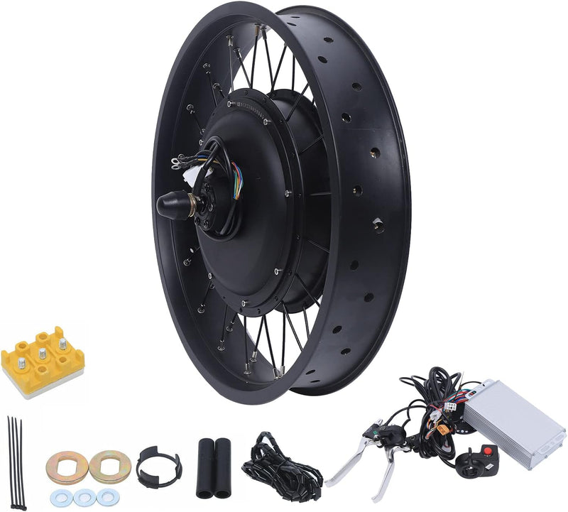 Futchoy 20" Ebike Umbausatz, 1000W Hinterrad E-Bike Conversion Kit, 48V Elektrofahrrad Motor Kit, Bi
