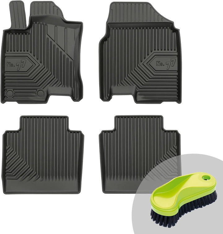 FROGUM No.77 Gummimatten Ganzjahresset von Auto Fussmatten Autofussmatten für Nissan Qashqai I +2 20