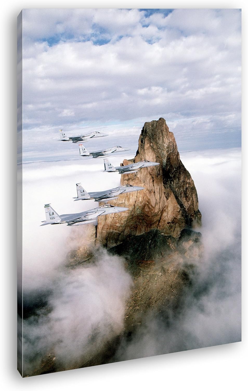 deyoli gewaltige Kampfjets im Einsatz Format: 100x70 als Leinwandbild, Motiv fertig gerahmt auf Echt