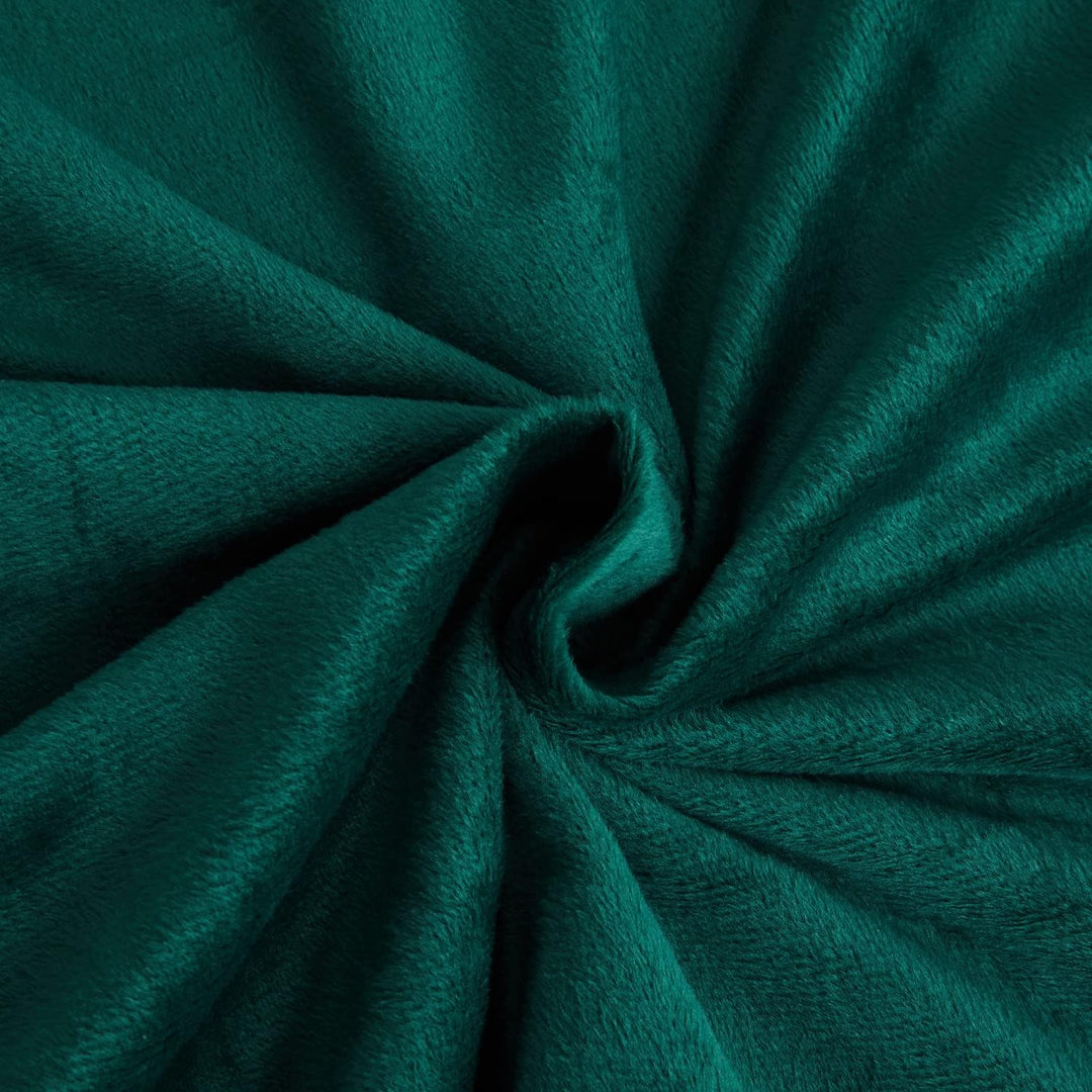 Luofanfei Fleece Winter Plüsch Bettwäsche 135x200 Dunkelgrün Grün Warme Kuschel Samt Flauschige Bett
