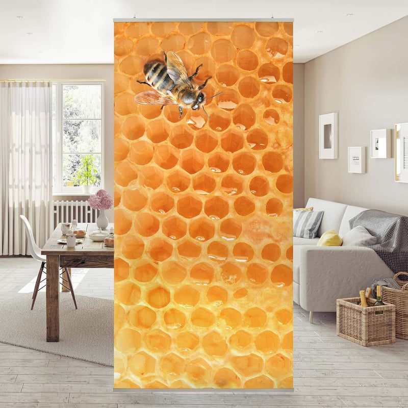 Bilderwelten Raumteiler Honey Bee 250x120cm inkl. transparenter Halterung 250x120cm incl. transparen