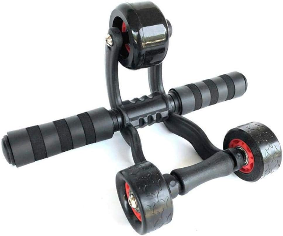 3-Rad-Netzrad Triple AB Roller Bauchknie Pad Stretch Bauch Widerstandsseil für Training Fitness Mach