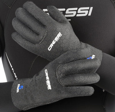 Cressi High Stretch Gloves -Unisex 5-Finger-Tauchhandschuhe aus Weichem, Einfach Gefüttertem, Hochfe