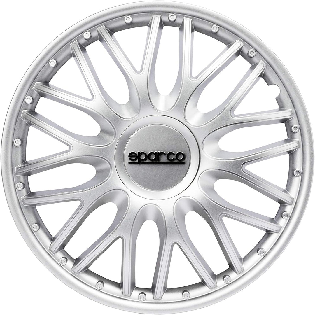 Sparco SPC1496SV Set Wheel Covers Roma 14-inch Silver ROMA 14 zoll SILBER, ROMA 14 zoll SILBER