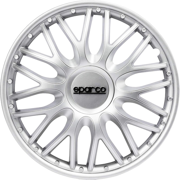Sparco SPC1496SV Set Wheel Covers Roma 14-inch Silver ROMA 14 zoll SILBER, ROMA 14 zoll SILBER
