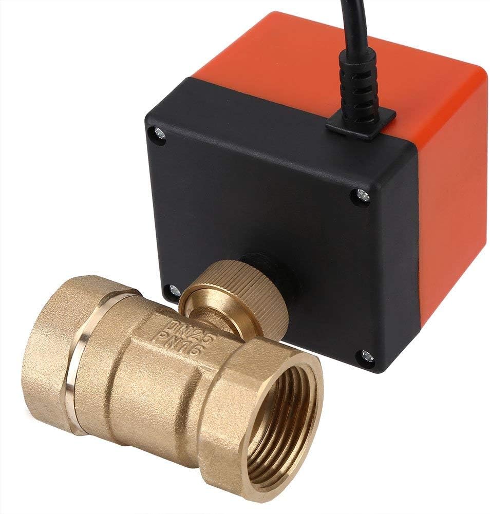 AC 220 V Messing Elektrische Motorisierte Kugelhahn 2 Way 3-Wire 1,6 Mpa Gewinde DN15 DN25 (DN25), D