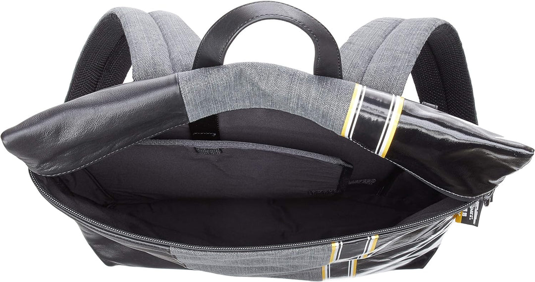 Diesel Herren D-TOLLE Back-Backpack Ruckscke, Grau Denim/Schwarz, Einheitsgrösse