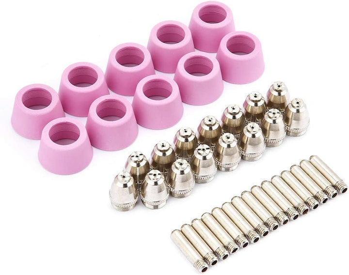 Plasmaschneider Düsen, Fydun 40 Stück/Set Keramikdüse Elektrode Düsen Tip Zubehör für AG60 SG55 Schn