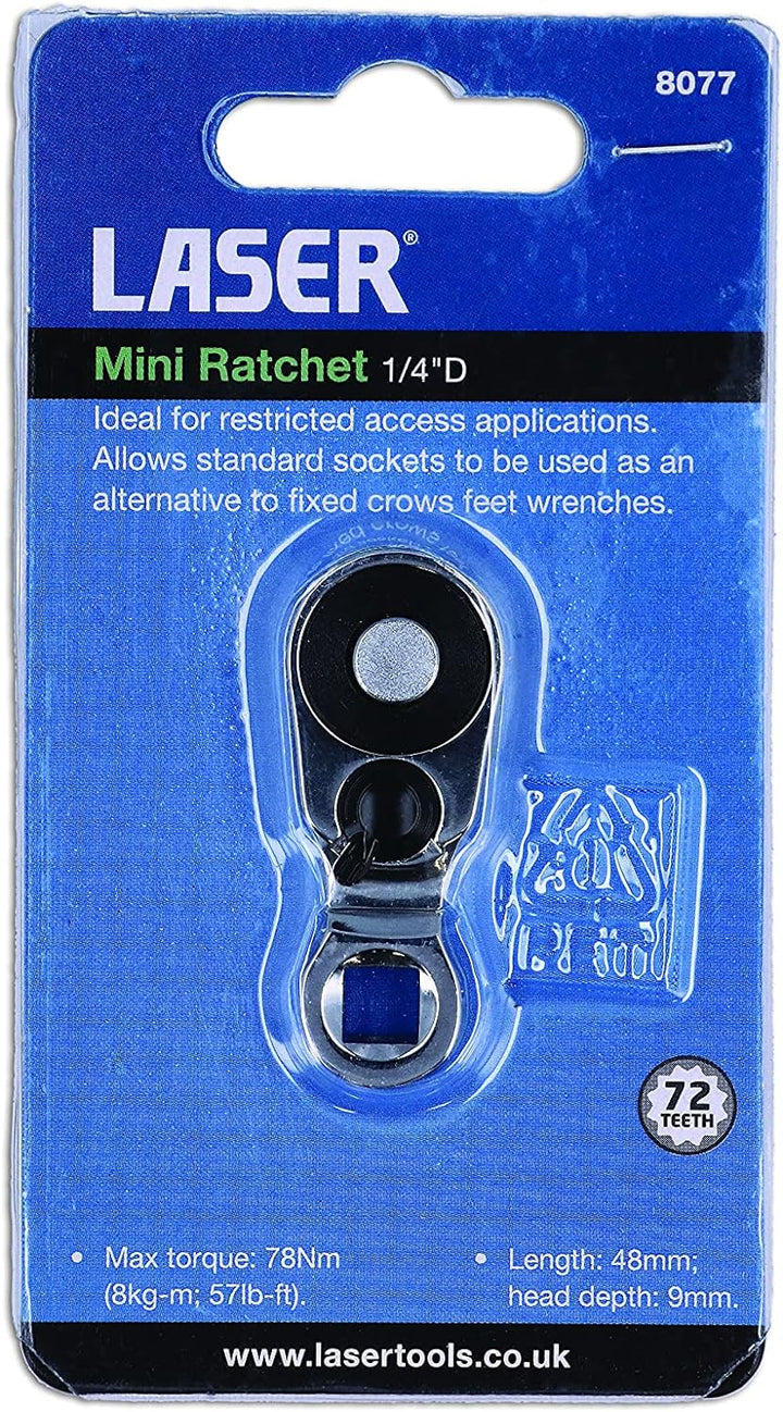 Laser Tools 8077 Laser Mini, Ratsche, 6,35 mm D
