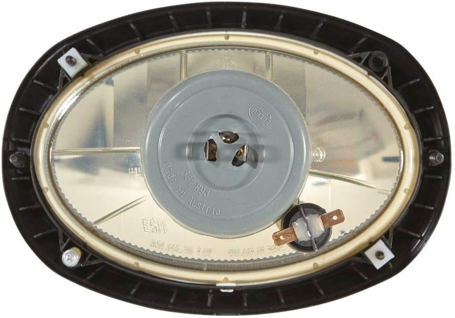HELLA - Halogen-Hauptscheinwerfer - Oval 120 - 12V - oval - Referenzzahl: 12.5 - Einbau - glasklare