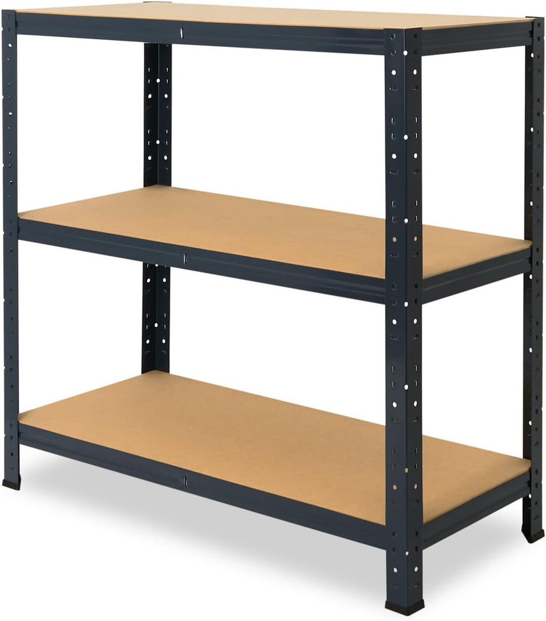 shelfplaza® 100x40x30cm Home Schwerlastregal anthrazit/Metallregal mit 3 Böden/Kellerregal Metall, G