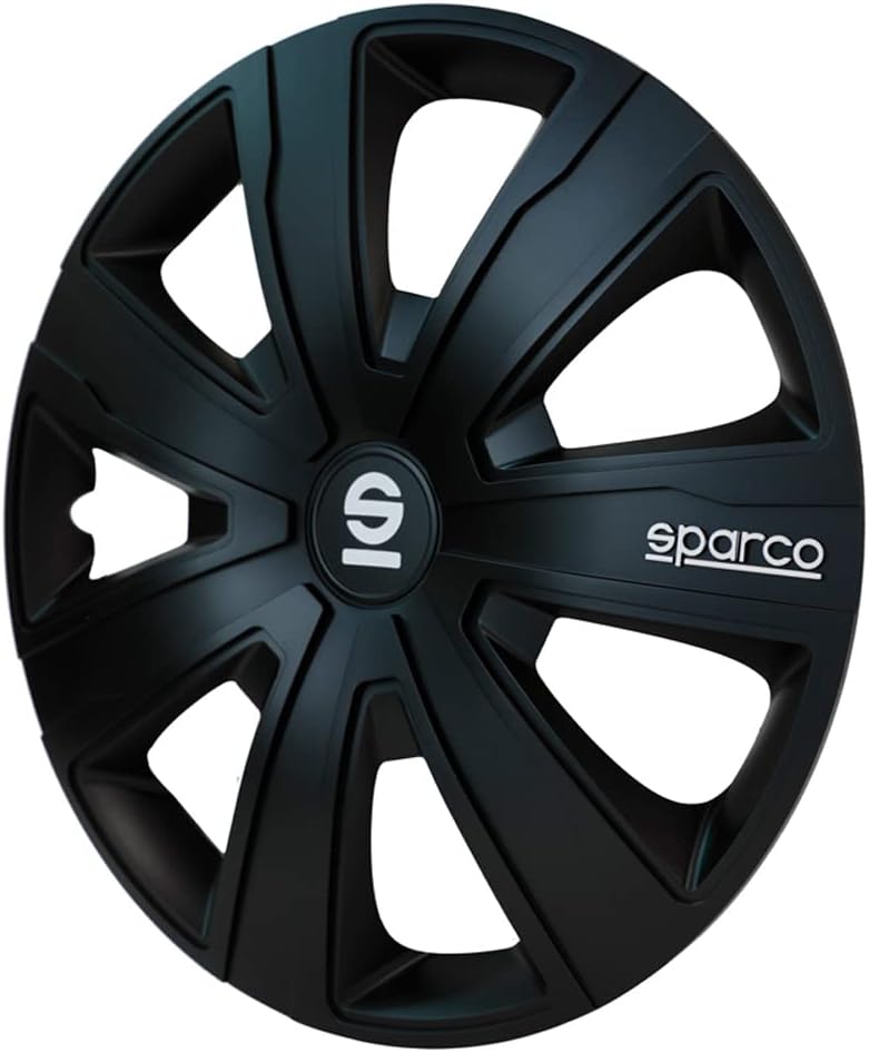 Sparco Radzierblenden Palermo - 16-Zoll - Schwarz - Satz mit 4 Stück