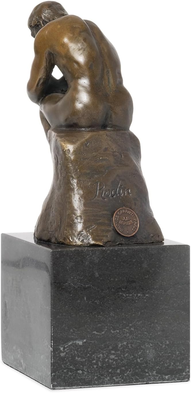 Moritz Bronzefigur Bronze Figur Statue Skulptur Denker Philosoph Psychologie H 19 cm