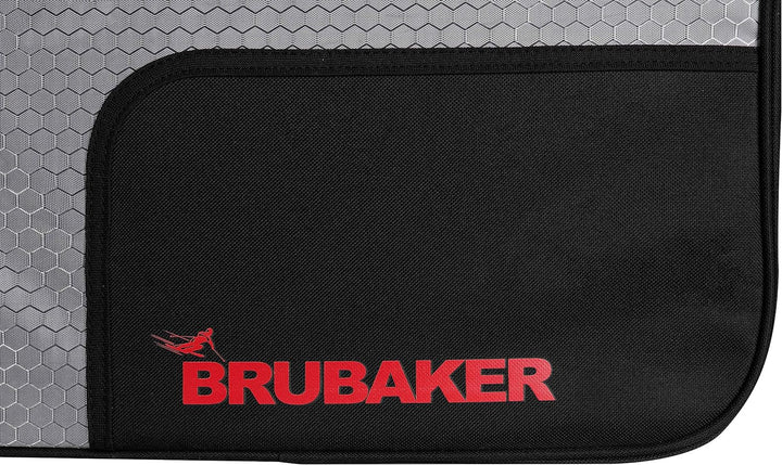 BRUBAKER SuperTec Skischuhtasche Helmtasche Rucksack mit Schuhfach - Silber Rot