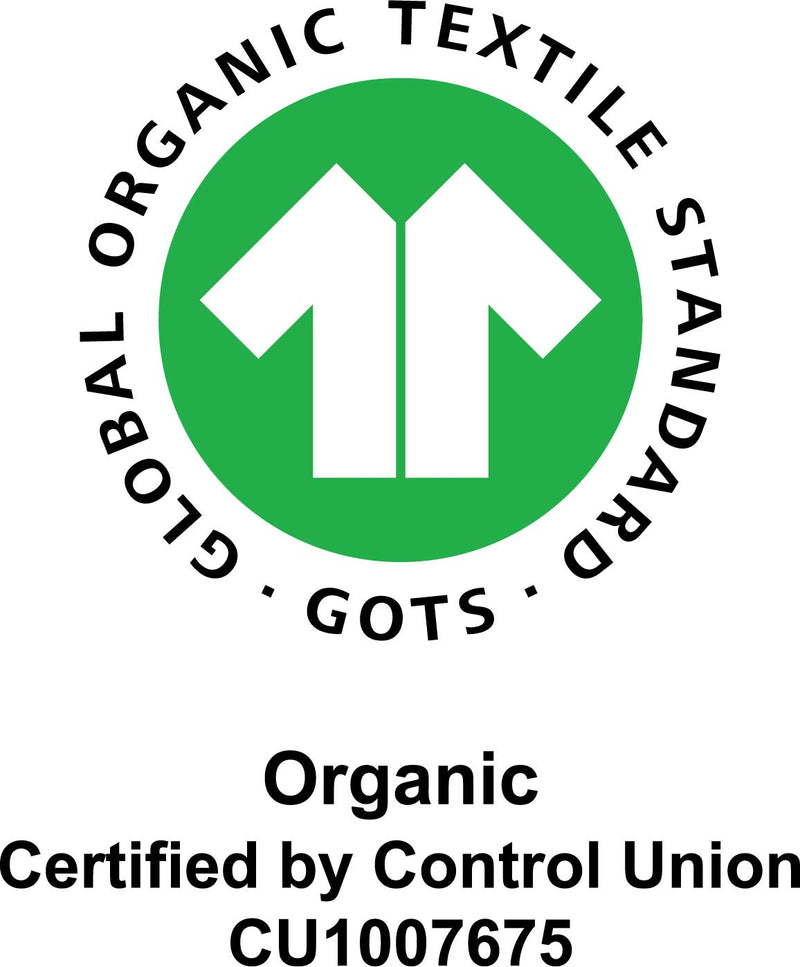 MOTHERHOOD Babydecke GOTS Zertifiziert aus Bio-Baumwolle, 2-lagig, 130 x 130 cm - Kleckse apricot un