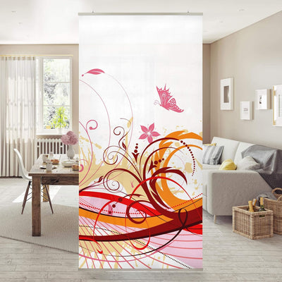 Bilderwelten Raumteiler July 250x120cm inkl. transparenter Halterung 250x120cm incl. transparent han