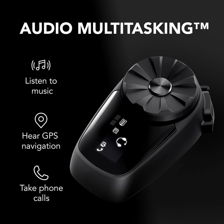 Sena 5S Motorrad Bluetooth Kommunikationssystem, Doppelpack, Black Doppelpack (2022), Doppelpack (20