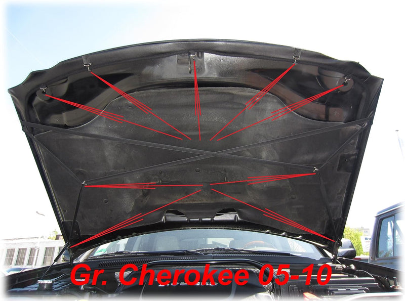 AB-00101 BRA für Grand Cherokee Bj. 2005-2010 Haubenbra Steinschlagschutz Tuning Bonnet Bra