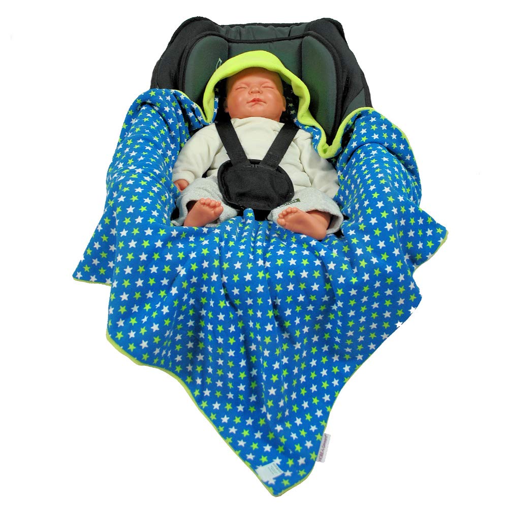 HOBEA-Germany – Einschlagdecke Fusssack für die Babyschale Sommer, Farben Sommerdecken: Sommer hellg