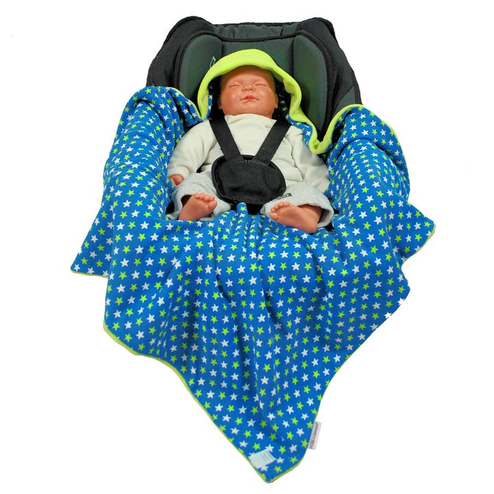 HOBEA-Germany – Einschlagdecke Fusssack für die Babyschale Sommer, Farben Sommerdecken: Sommer hellg