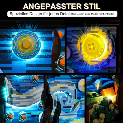 cooldac Led Licht Kit für Lego 21333 Ideas Vincent Van Gogh Sternennacht, Led Licht Set Kompatibel m