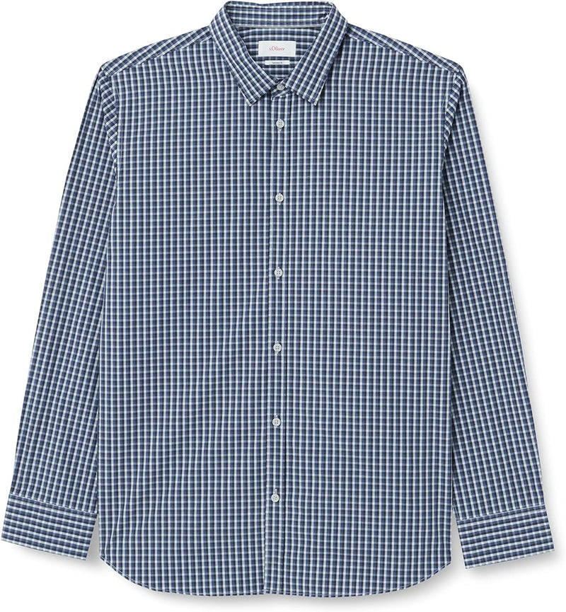 s.Oliver Herren Shirt XL Blau, XL Blau