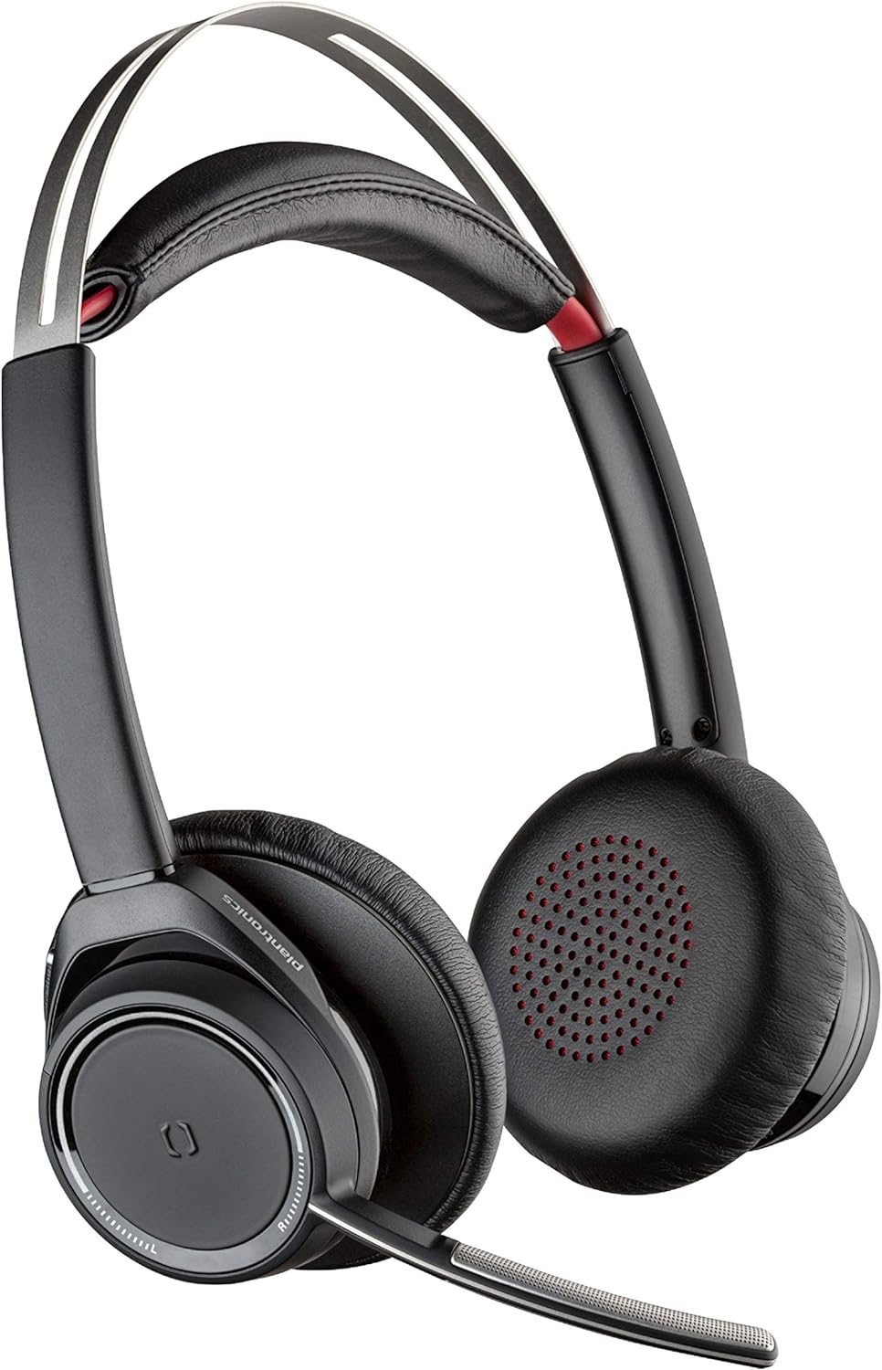 Poly - Voyager Focus UC (Plantronics) - Bluetooth Dual-Ear (Stereo) Headset mit Bügelmikrofon - USB-
