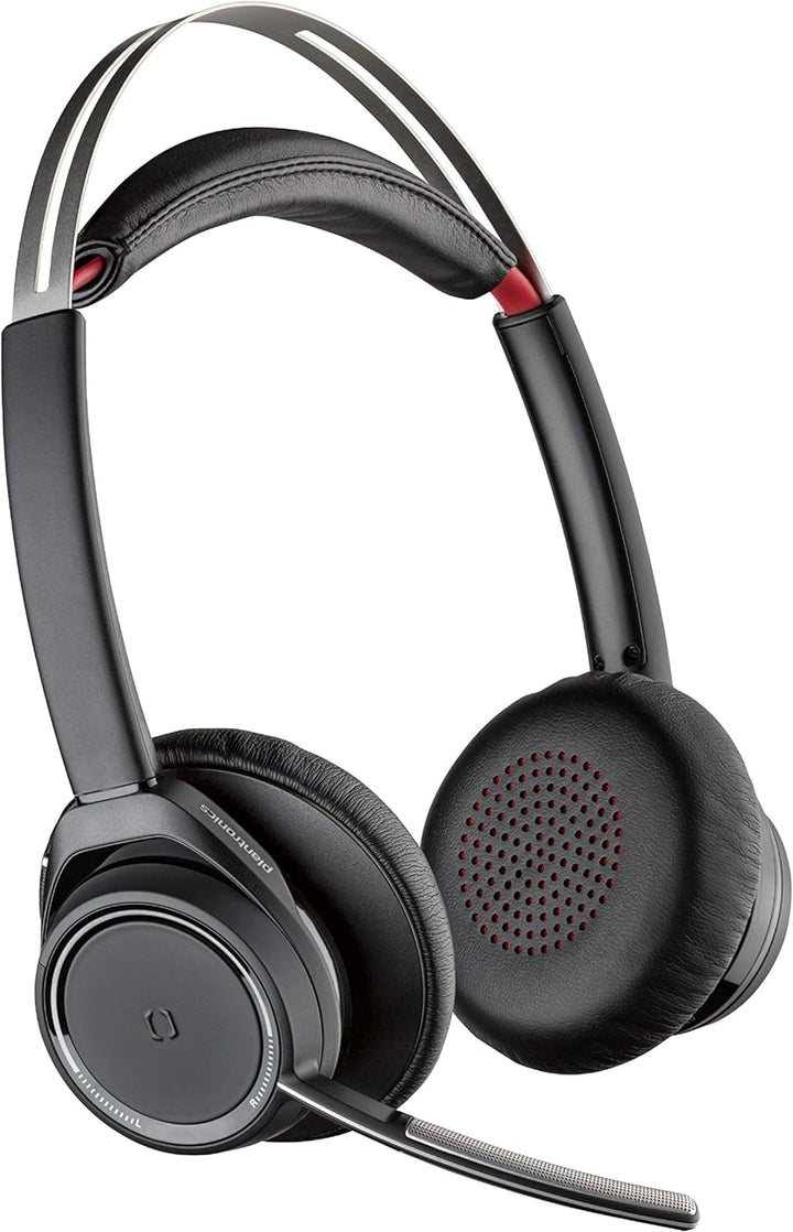 Poly - Voyager Focus UC (Plantronics) - Bluetooth Dual-Ear (Stereo) Headset mit Bügelmikrofon - USB-
