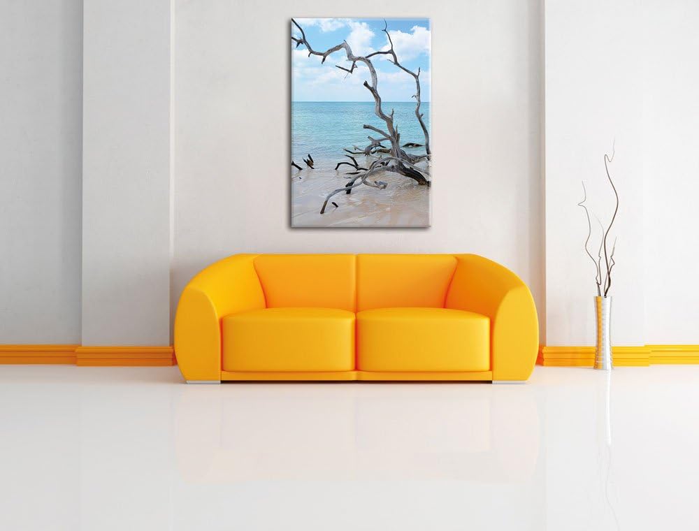 Strand Meer Havanna Kuba, Format: 100x70 auf Leinwand, XXL riesige Bilder fertig gerahmt mit Keilrah