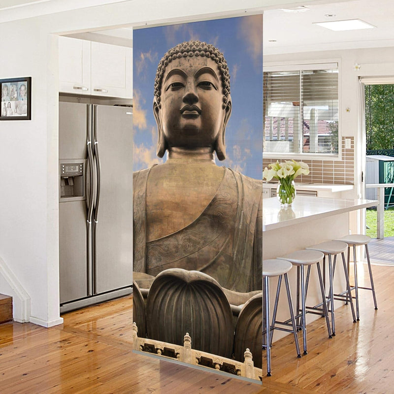 Bilderwelten Raumteiler Grosser Buddha 250x120cm inkl. transparenter Halterung 250x120cm incl. trans