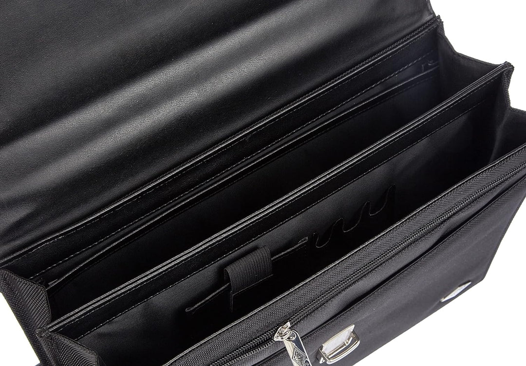 Wedo 585201 Aktentasche Elegance (mit Schultergurt abschliessbares Metallschloss) schwarz