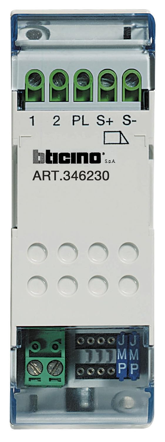 BTICINO, Reiheneinbau-Türöffnerrelais für Sfera Audio- und Video-Türsprechanlagen, 2-Draht , 346230