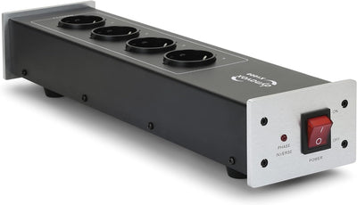 Dynavox HiFi-Netzfilter X1000S Mehrfach-Steckdosenleiste mit 4 gefilterten Steckplätzen, LED-Kontrol