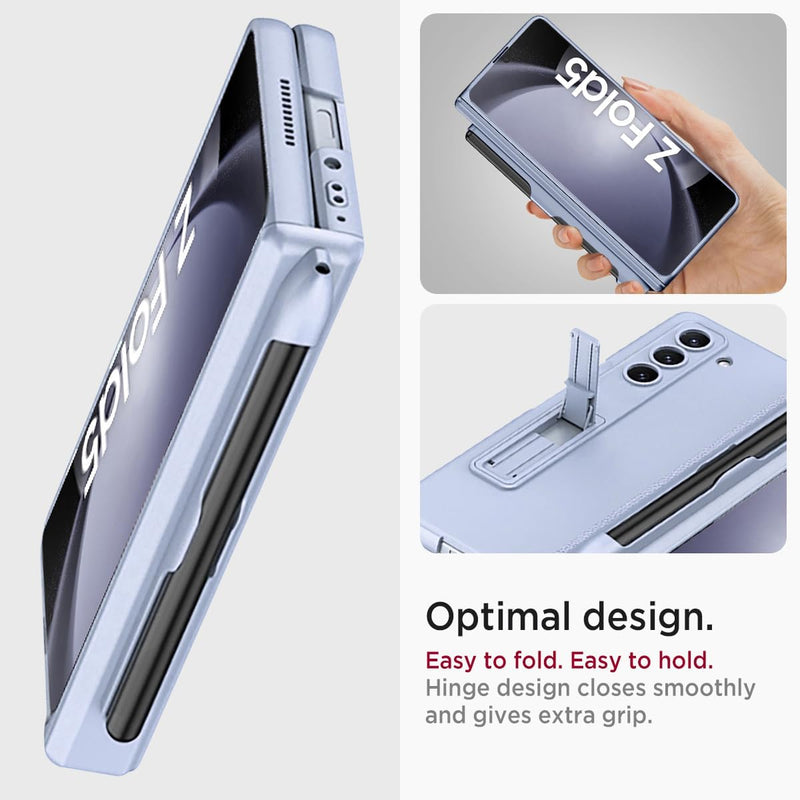 Miimall Kompatibel mit Samsung Galaxy Z Fold 5 Hülle, Fold 5 Hülle mit Stifthalter [Magnetischer Sch