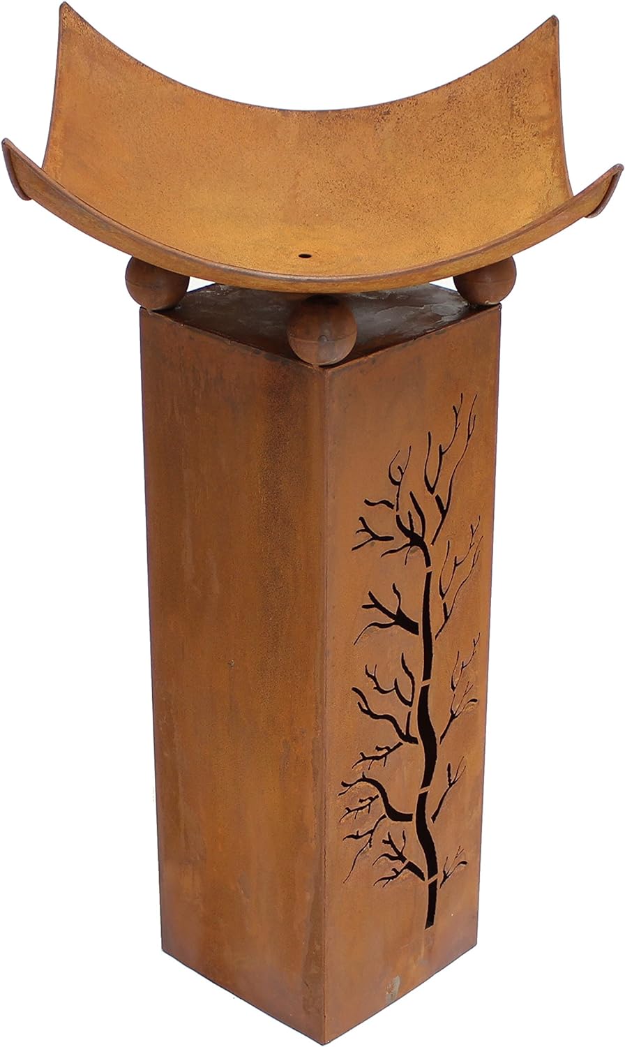 Säule Feuerschale, 2-teilig, Dekosäule, Pflanzsäule