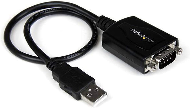 StarTech.com 1 ft USB to RS232 Serial DB9 Adapter Cable with COM Retention - Serieller Adapter - USB