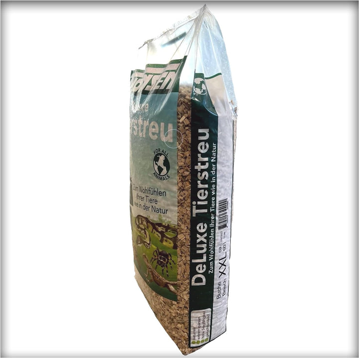 Kieskönig 60 Liter Deluxe Tierstreu XXL grob Buchenholz-Granulat Vögel, Nager, Reptilien